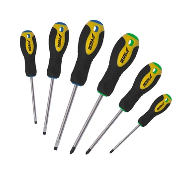 DEDRA Csavarhúzó készlet 6db, lapos 2x75, 3x80, 4x100, kereszt PH0x80, PH1x80, PH2x100