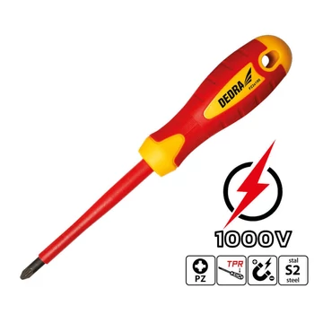 DEDRA Szigetelt csavarhúzó PZ0x60mm