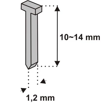 DEDRA Tűzőgép szeg 12mm, 1000db, D11T, 1,2mm