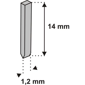 DEDRA Tűzőgép szeg 10mm, 1000db, D11I, 1,2mm