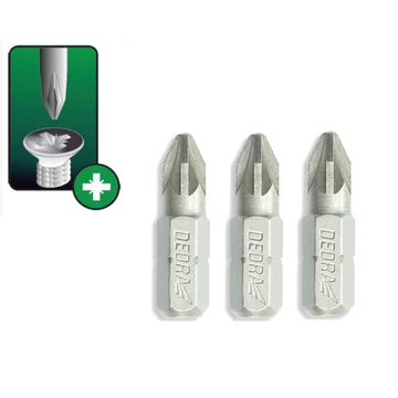 DEDRA Csavarhúzó bitek Pozidriv PZ2x25mm, 3db blister