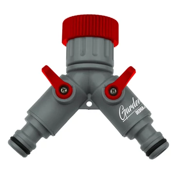 DEDRA Kettős csapcsatlakozó 1/2""-3/4"", ömlesztve
