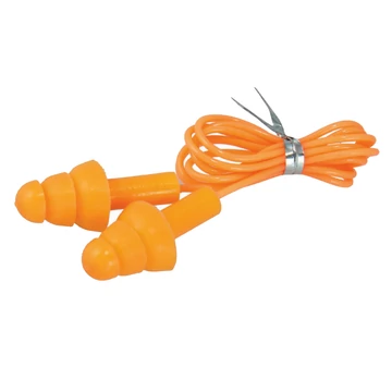 DEDRA Zsinóros szilikon zajvédő füldugó, SNR 29dB,  1pár