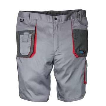 DEDRA Védő rövidnadrág méret L/52, szürke, Comfort line, anyagsúly 190g/m2