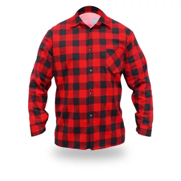 DEDRA Flanel ing kék, méret M, 100% pamut
