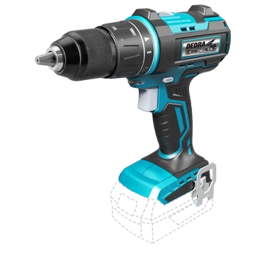 DEDRA Akkumulátoros ütvefúró-csavarozó kefe nélküli 18V, 13mm