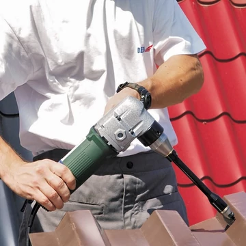 DEDRA Elektromos lemezvágó olló, 0,625kW, cserélhető éllel