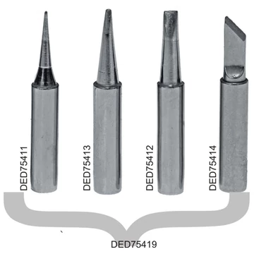 DEDRA Réz forrasztópálca, pontos, DED7541 és DED7542-es gépekhez, 2db