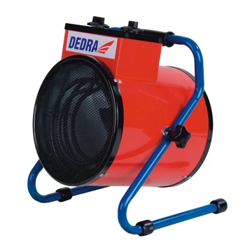 DEDRA Hengeralakú elektromos hőlégfúvó 1100/2200W,  termosztát, ventilátor funkció