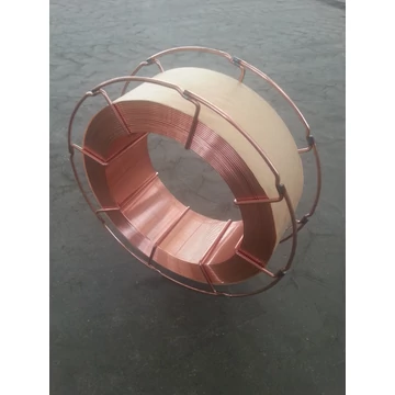DEDRA 0,8mm vastag réz bevonattal ellátott acél drót, acél orsón, 15kg