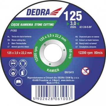 DEDRA 125x3,0x22,2 kőre