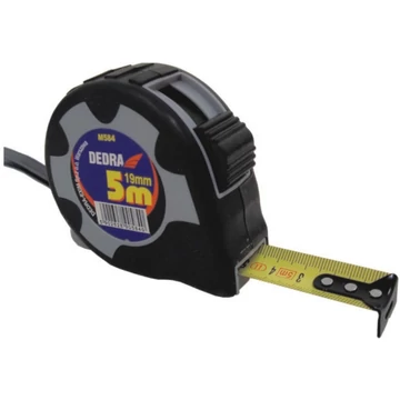 DEDRA 5m/19mm, gumis, dupla stop, PVC tartóval