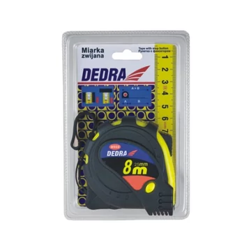 DEDRA 5m/19mm, gumis, 3xstop