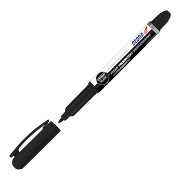 DEDRA Ipari permanens jelölő fekete 1mm, 2db