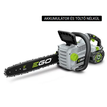EGO 56V akkumulátoros láncfűrész 45 cm láncvezetővel, 20 m/s sebesség, automata láncfeszítős
