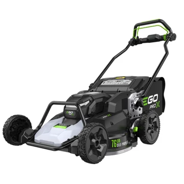 EGO LMX7500E 56V akkumulátoros profi 76 cm dupla késes fémháza fűnyíró 76 cm dupla késes