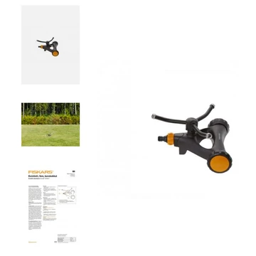 Fiskars örvényes esőztető, fémből, kerekekkel (1023657) 