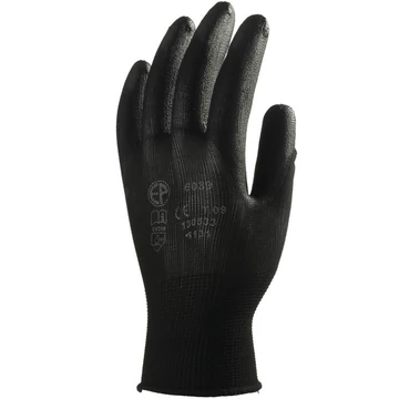 Fekete szerelőkesztyű mártott