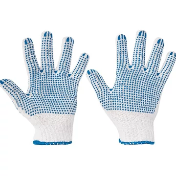 Cérnakesztyű kétoldalt pontozott